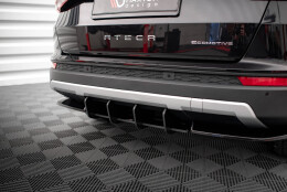 Street Pro Heckschürze Heck Ansatz Diffusor passend für Seat Ateca Mk1 rot