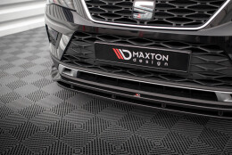 Cup Spoilerlippe Front Ansatz passend für Seat Ateca Mk1 schwarz Hochglanz