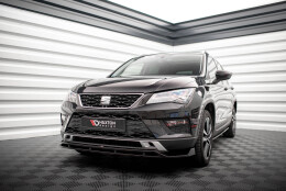 Cup Spoilerlippe Front Ansatz passend für Seat Ateca Mk1 schwarz Hochglanz