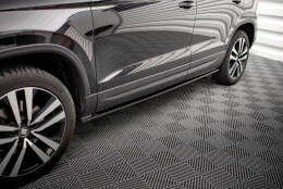 Street+ Seitenschweller Leisten passend für Seat Ateca Mk1 schwarz Hochglanz