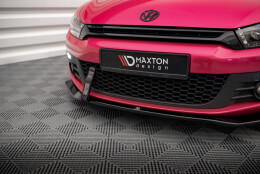 Cup Spoilerlippe Front Ansatz V.2 passend für VW Scirocco Mk3 schwarz Hochglanz