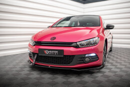 Cup Spoilerlippe Front Ansatz V.2 passend für VW Scirocco Mk3 schwarz Hochglanz
