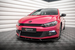 Cup Spoilerlippe Front Ansatz V.3 passend für VW Scirocco Mk3 schwarz Hochglanz