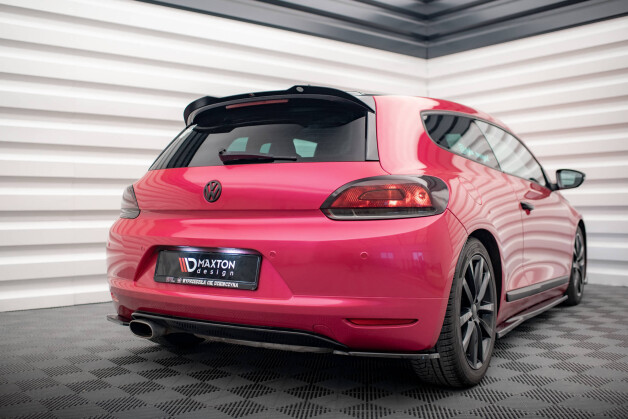 Heck Spoiler Aufsatz Abrisskante V.2 passend für VW Scirocco Mk3 schwarz Hochglanz