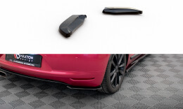 Heck Ansatz Flaps Diffusor für VW Scirocco Mk3 schwarz Hochglanz