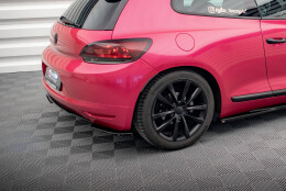 Heck Ansatz Flaps Diffusor passend für VW Scirocco Mk3 schwarz Hochglanz