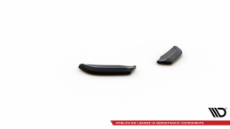 Heck Ansatz Flaps Diffusor passend für VW Scirocco Mk3 schwarz Hochglanz