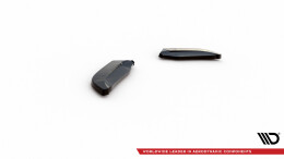 Heck Ansatz Flaps Diffusor passend für VW Scirocco Mk3 schwarz Hochglanz