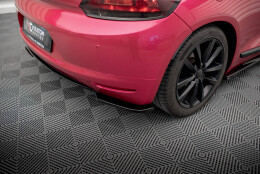 Street+ Heck Ansatz Flaps passend für VW Scirocco Mk3 schwarz Hochglanz