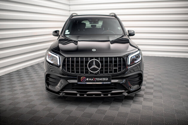 Cup Spoilerlippe Front Ansatz V.1 für Mercedes-AMG GLB 35 / AMG-Line X247 schwarz Hochglanz