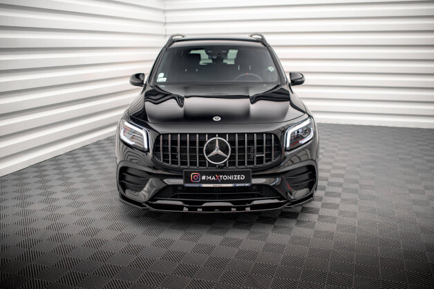 Cup Spoilerlippe Front Ansatz V.2 für Mercedes-AMG GLB 35 / AMG-Line X247 schwarz Hochglanz