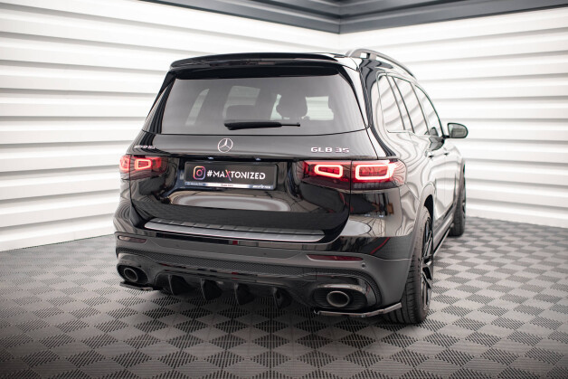 Heck Ansatz Diffusor passend für Mercedes-AMG GLB 35 X247 schwarz Hochglanz