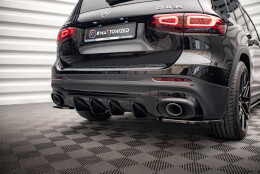 Heck Ansatz Diffusor passend für Mercedes-AMG GLB 35 X247 schwarz Hochglanz