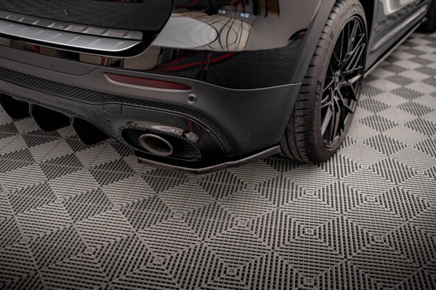 Heck Ansatz Flaps Diffusor passend für Mercedes-AMG GLB 35 X247 schwarz Hochglanz