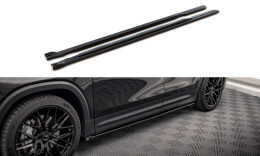 Seitenschweller Ansatz Cup Leisten passend für Mercedes-AMG GLB 35 X247 schwarz Hochglanz