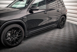 Seitenschweller Ansatz Cup Leisten passend für Mercedes-AMG GLB 35 X247 schwarz Hochglanz