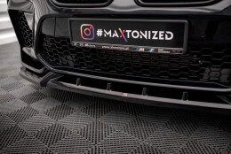 Cup Spoilerlippe Front Ansatz V.2 passend für BMW X6 M F96 schwarz Hochglanz
