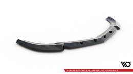 Cup Spoilerlippe Front Ansatz V.1 passend für Mercedes-Benz C Coupe / Limousine / Kombi AMG-Line C204 / W204 Facelift / S204 Facelift schwarz Hochglanz