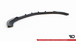 Cup Spoilerlippe Front Ansatz V.1 passend für Mercedes-Benz C Coupe / Limousine / Kombi AMG-Line C204 / W204 Facelift / S204 Facelift schwarz Hochglanz