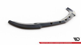 Cup Spoilerlippe Front Ansatz V.2 passend für Mercedes-Benz C Coupe / Limousine / Kombi AMG-Line C204 / W204 Facelift / S204 Facelift schwarz Hochglanz