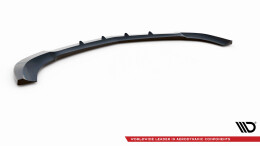 Cup Spoilerlippe Front Ansatz V.2 passend für Mercedes-Benz C Coupe / Limousine / Kombi AMG-Line C204 / W204 Facelift / S204 Facelift schwarz Hochglanz