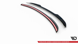 Heck Spoiler Aufsatz Abrisskante passend für Audi S8 D4 schwarz Hochglanz