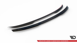 Heck Spoiler Aufsatz Abrisskante passend für Audi S8 D4 schwarz Hochglanz