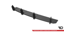 Street Pro Heckschürze Heck Ansatz Diffusor passend für Audi S8 D4 schwarz-rot