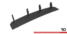 Street Pro Heckschürze Heck Ansatz Diffusor passend für Audi S8 D4 schwarz-rot