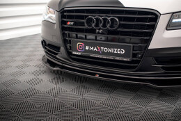 Cup Spoilerlippe Front Ansatz V.1 passend für Audi S8 D4 schwarz Hochglanz