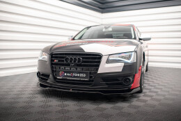Cup Spoilerlippe Front Ansatz V.1 passend für Audi S8 D4 schwarz Hochglanz