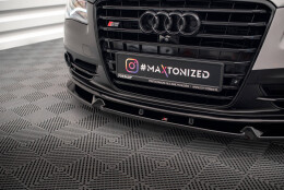 Cup Spoilerlippe Front Ansatz V.2 passend für Audi S8 D4 schwarz Hochglanz
