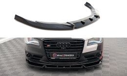 Street+ Spoilerlippe Front Ansatz V.2 passend für Audi S8 D4 schwarz Hochglanz