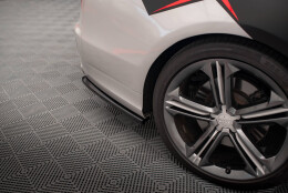 Heck Ansatz Flaps Diffusor passend für Audi S8 D4 schwarz Hochglanz