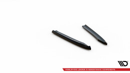 Heck Ansatz Flaps Diffusor passend für Audi S8 D4 schwarz Hochglanz