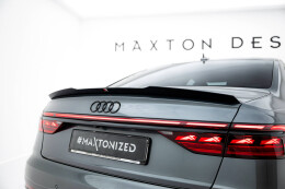 Heck Spoiler Aufsatz Abrisskante passend für Audi S8 / A8 S-Line D5 Facelift schwarz Hochglanz