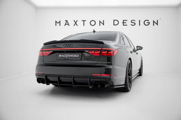 Street Pro Heckschürze Heck Ansatz Diffusor passend für Audi S8 D5 SCHWARZ