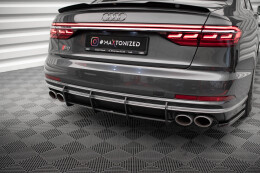 Street Pro Heckschürze Heck Ansatz Diffusor für Audi S8 D5 schwarz