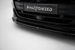 Cup Spoilerlippe Front Ansatz V.1 passend für Audi S8 / A8 S-Line D5 schwarz Hochglanz