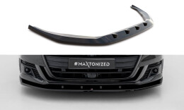 Cup Spoilerlippe Front Ansatz V.2 passend für Audi S8 / A8 S-Line D5 schwarz Hochglanz