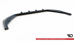 Cup Spoilerlippe Front Ansatz V.2 passend für Audi S8 / A8 S-Line D5 schwarz Hochglanz