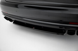 Heckansatz Audi S8 D5 schwarz Hochglanz