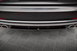 Mittlerer Cup Diffusor Heck Ansatz für Audi S8 D5 schwarz Hochglanz