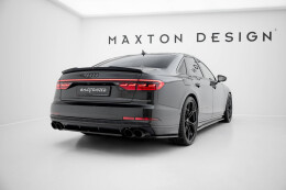 Mittlerer Cup Diffusor Heck Ansatz passend für Audi S8 D5 schwarz Hochglanz