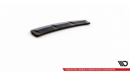 Mittlerer Cup Diffusor Heck Ansatz passend für Audi S8 D5 schwarz Hochglanz