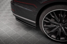 Heck Ansatz Flaps Diffusor für Audi S8 D5 schwarz Hochglanz