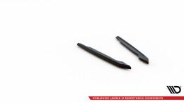 Heck Ansatz Flaps Diffusor passend für Audi S8 D5 schwarz Hochglanz
