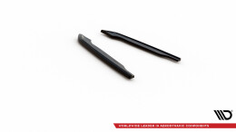 Heck Ansatz Flaps Diffusor passend für Audi S8 D5 schwarz Hochglanz