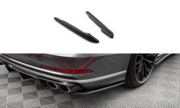 Heck Ansatz Flaps Diffusor V.2 für Audi S8 D5 schwarz Hochglanz