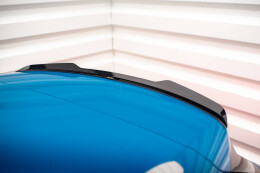 Heck Spoiler Aufsatz Abrisskante für Audi e-tron schwarz Hochglanz
